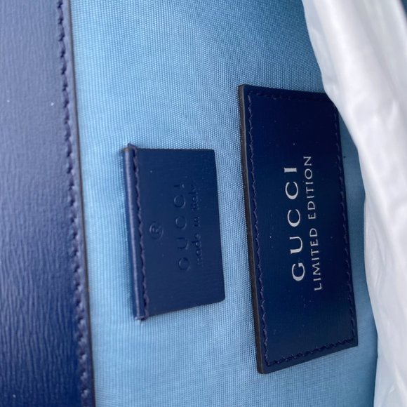 Gucci Dionysus Hand Painted Shoulder Bag in Blue - Picture 11 of 14